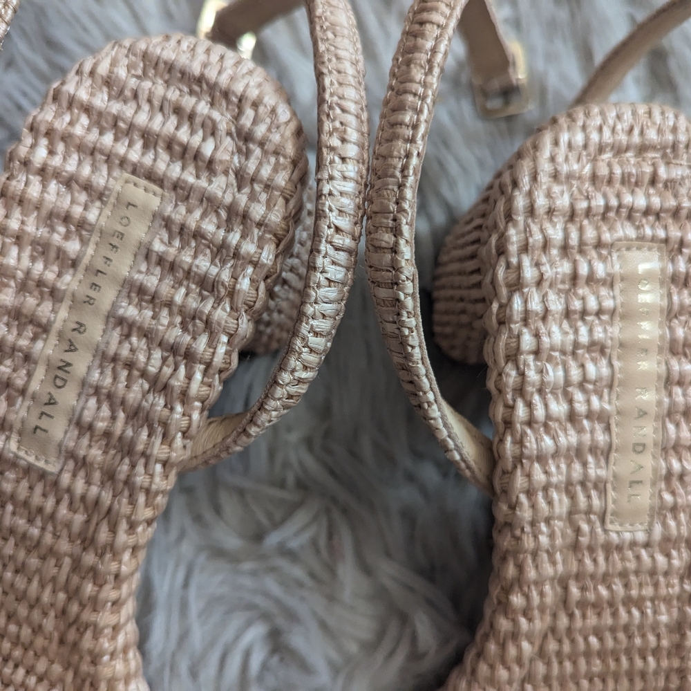 EUC Loeffler Randall Carmen Natural Bow Sandal - Picture 11 of 16